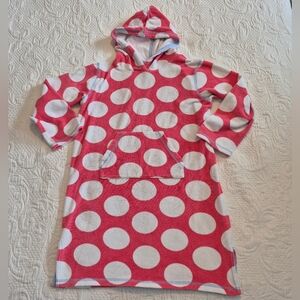 Mini Boden girls 9-10 years terry swim cover up with hood & pocket GUC